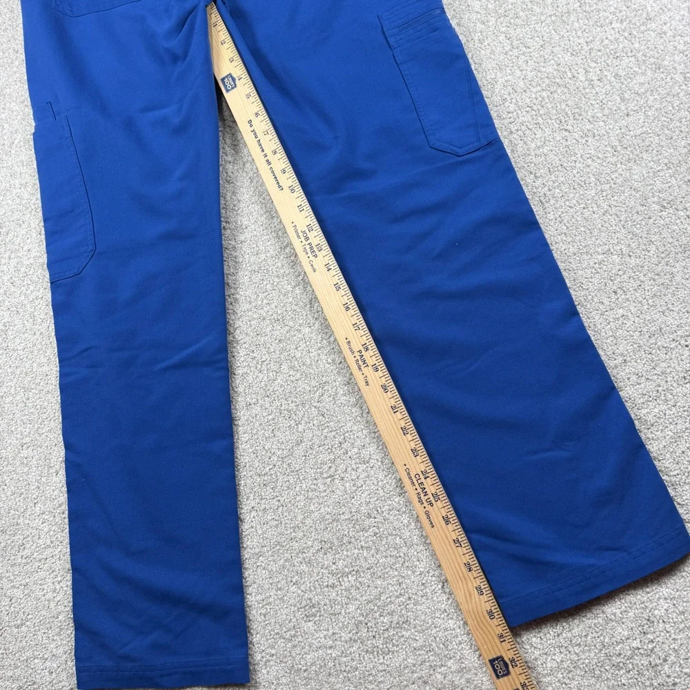FIGS Axim Cargo Scrub Pants Mens Medium Royal Blue Technical Collection TM3001